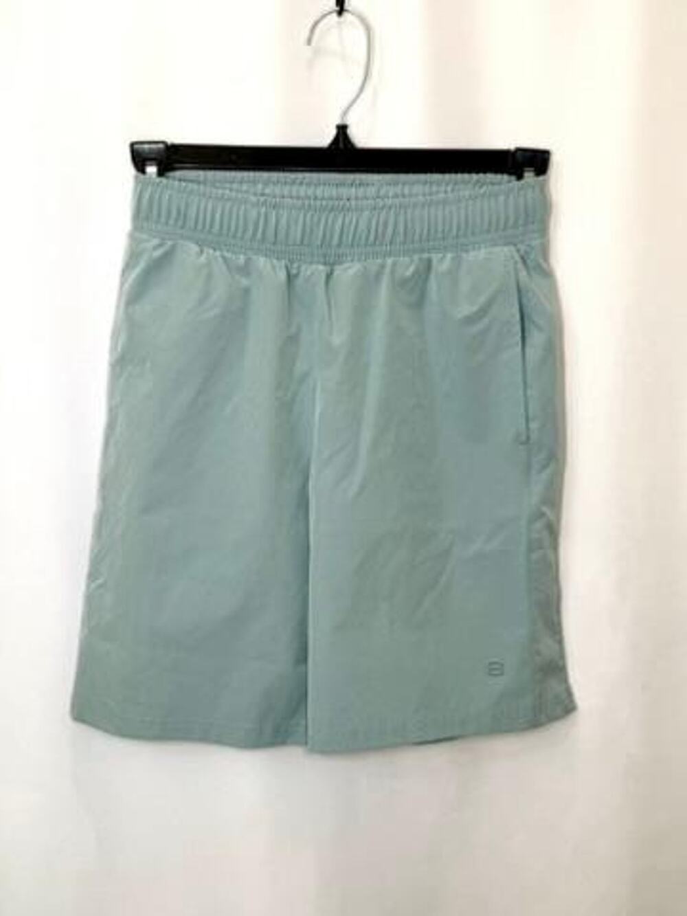 Layer 8 Boys Qwick-Dry Athletic Shorts Size 7/8 Sage Green Elastic Waist